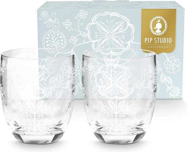 White Flower Set of 2 glazen - 280ml