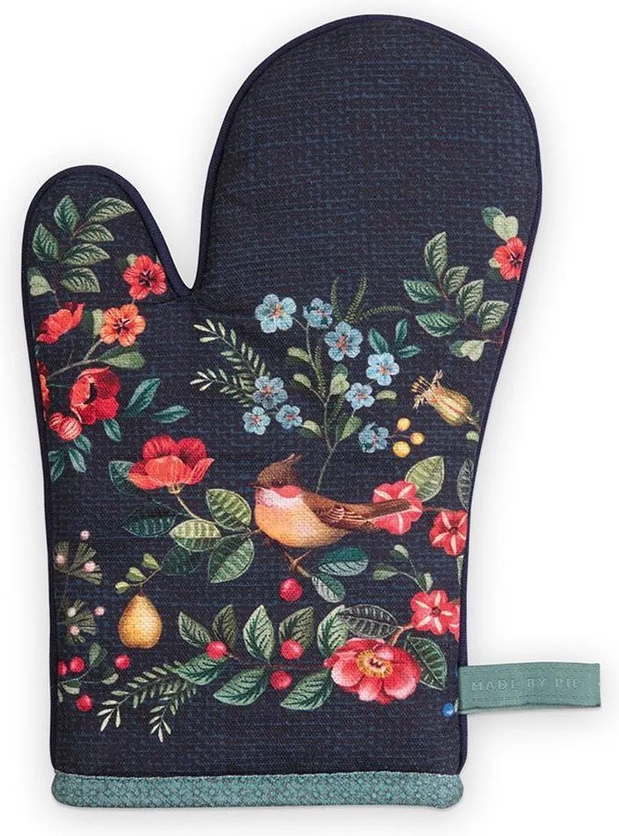 Winter Wonderland - ovenhandschoen - donkerblauw van Pip Studio in Groen – productfoto