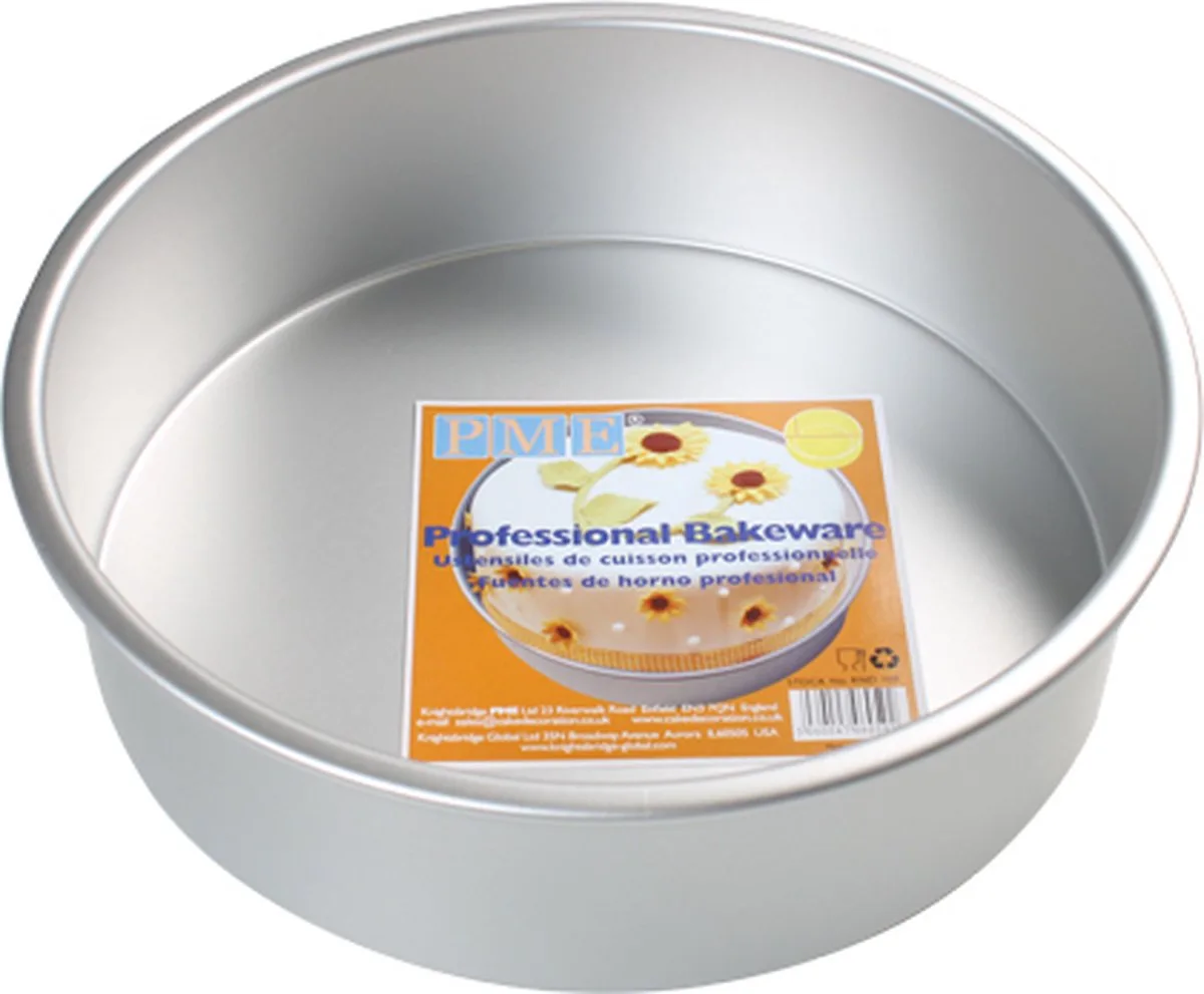 Diepe Ronde Bakvorm Ø20x7,5cm de PME en Aluminium – photo produit