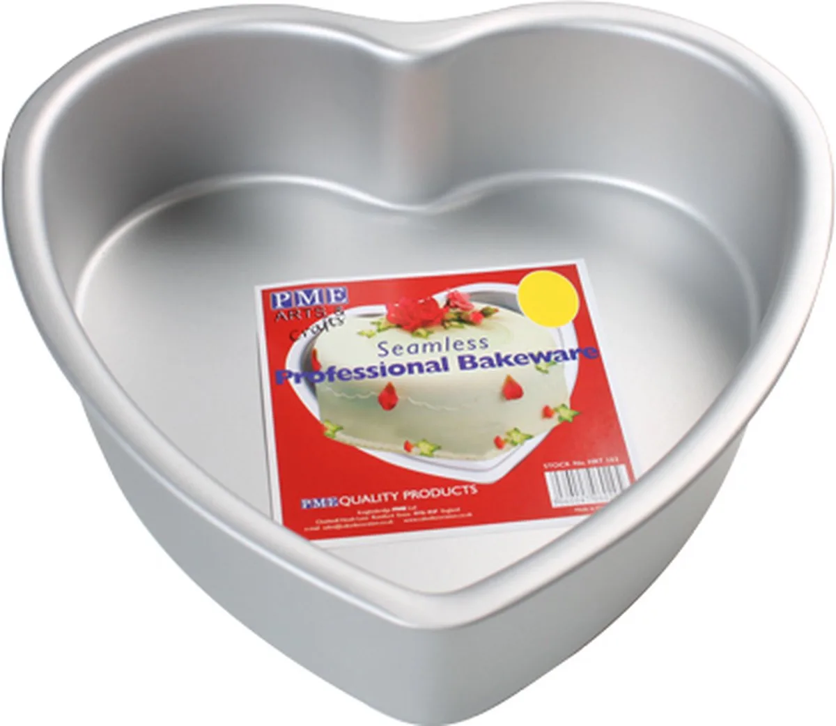 Hartvormige Bakvorm 20 x 7,5 cm von PME in Aluminium – Produktfoto