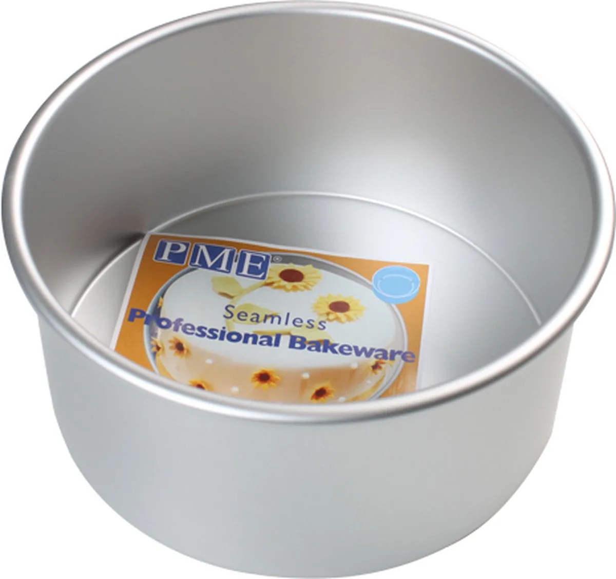 Ronde Bakvorm - Extra Hoog - Aluminium - Ø35 x 10cm de PME en Argent – photo produit