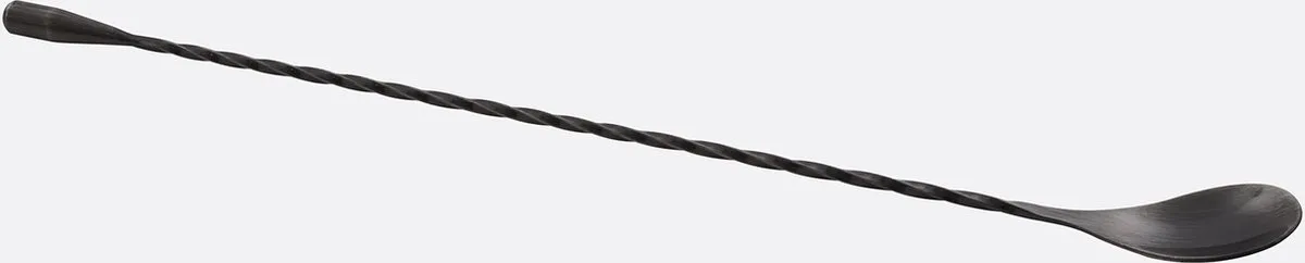 barlepel uit rvs 30.5cm van Point-Virgule in Metallic Zwart – productfoto