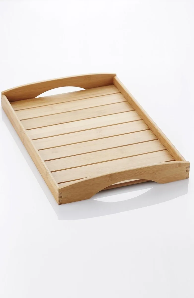 dienblad - bamboe - 48x33x6cm van Point-Virgule in Houtkleur – productfoto