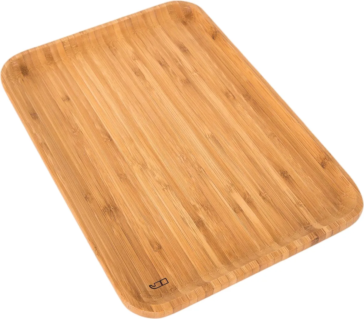 dienblad uit bamboe groot 35x24x1.9cm von Point-Virgule in Natur – Produktfoto