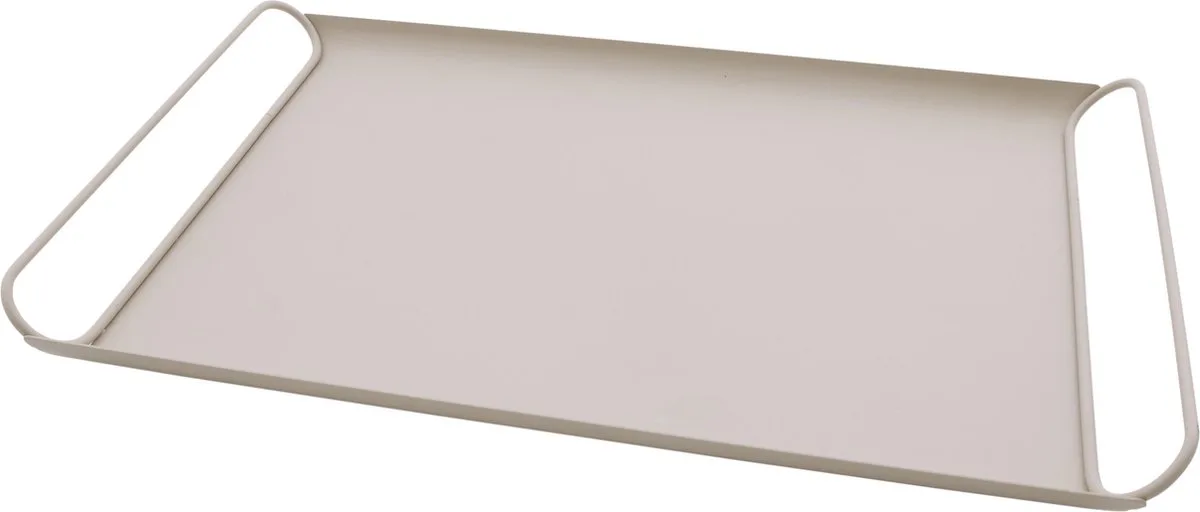 dienblad uit metaal mat 45x29.3x3.7cm by Point-Virgule in Poederroze – product photo