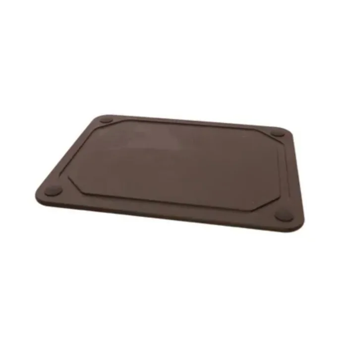 Keukenhulpen - Snijplank met sapgeul 30x23,5cm zwart van Point-Virgule – productfoto