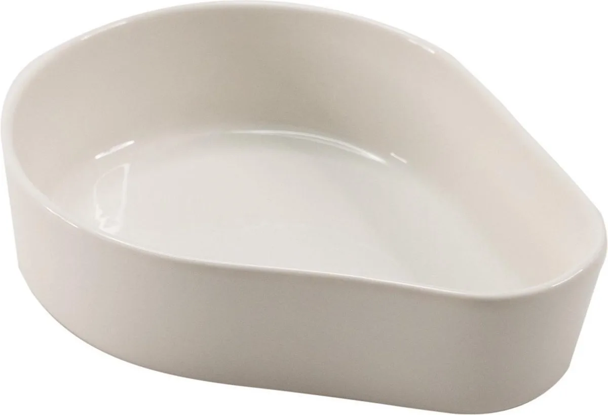 Kleine Schaal Moments Porselein 18 x 14 cm van Point-Virgule in Wit – productfoto
