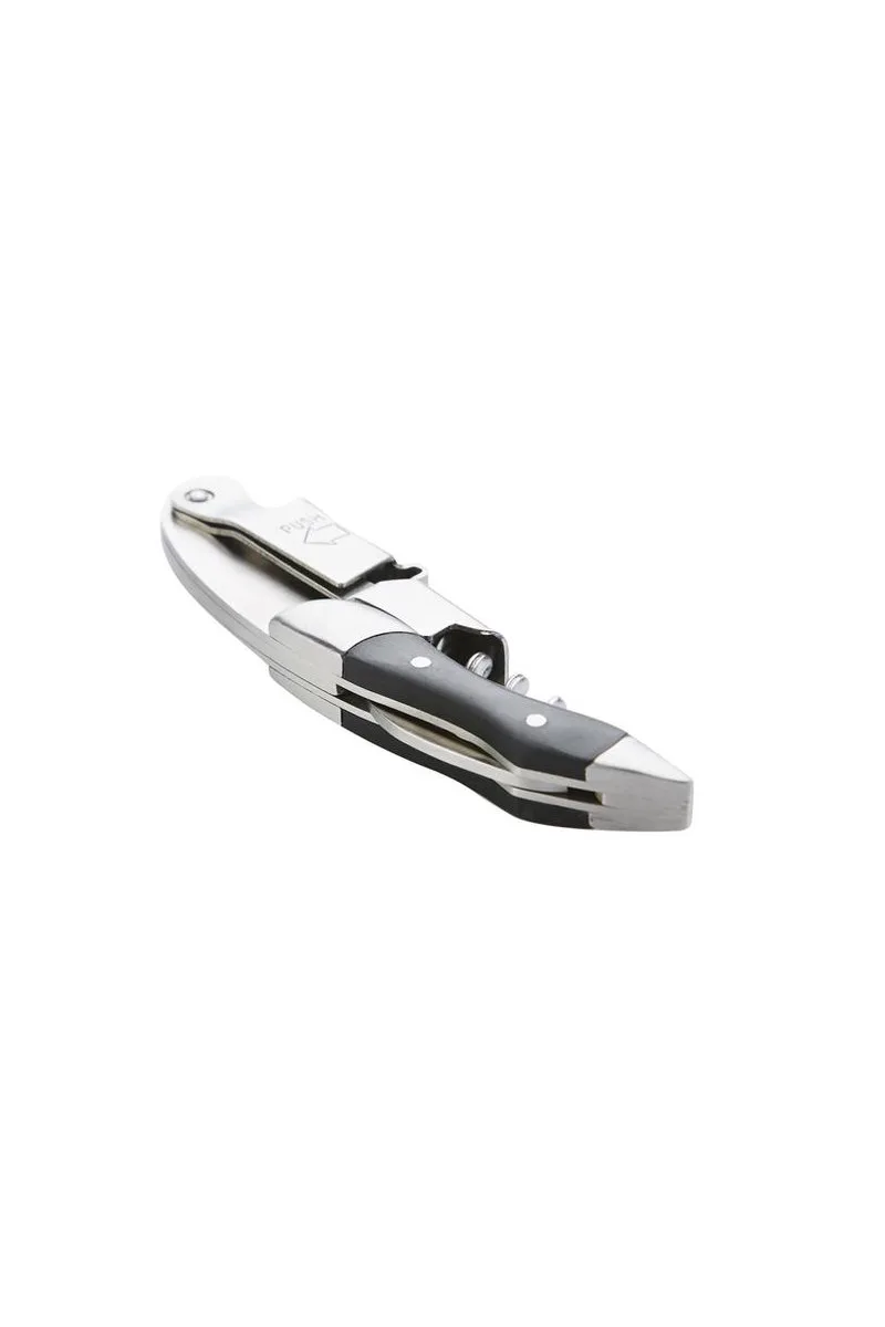 Kurkentrekker - Kelnersmes - Prestige - Zwart Hout de Point-Virgule en Argent – photo produit