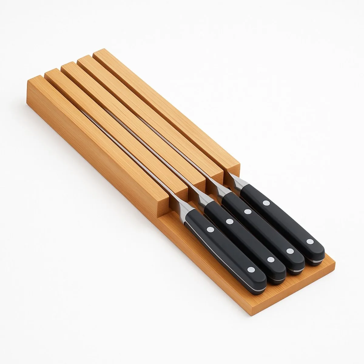 Lade messenblok - Bamboe - 43x9.5x4cm by Point-Virgule in Houtkleur – product photo