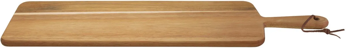 Lange serveerplank - Met handvat - Acaciahout - 60x15x1.5cm von Point-Virgule in Houtkleur – Produktfoto