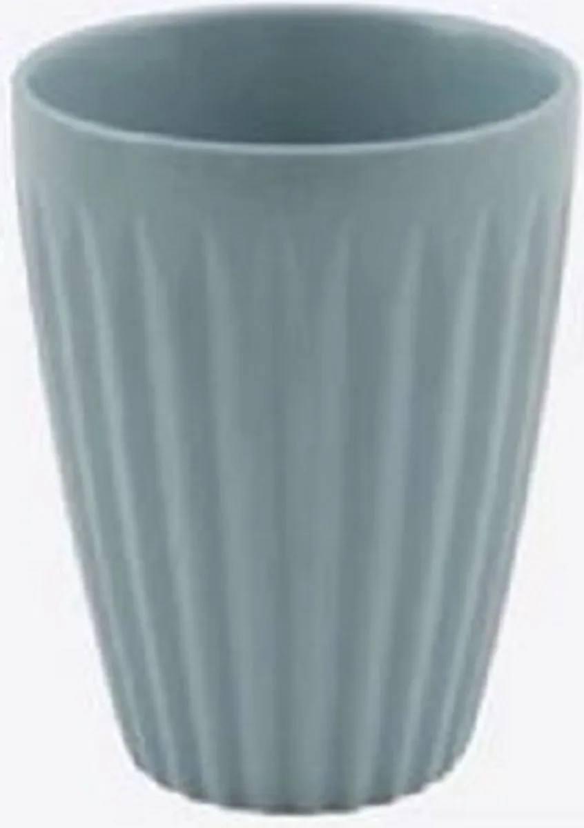 MOK UIT PORSELEIN - 400ml van Point-Virgule in Grijsblauw – productfoto
