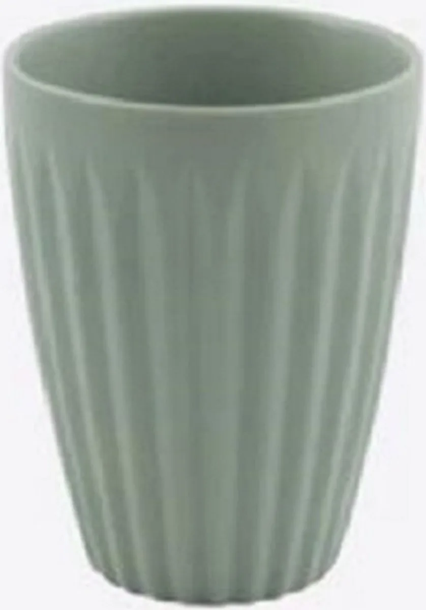 MOK UIT PORSELEIN - 400ml van Point-Virgule in Saliegroen – productfoto