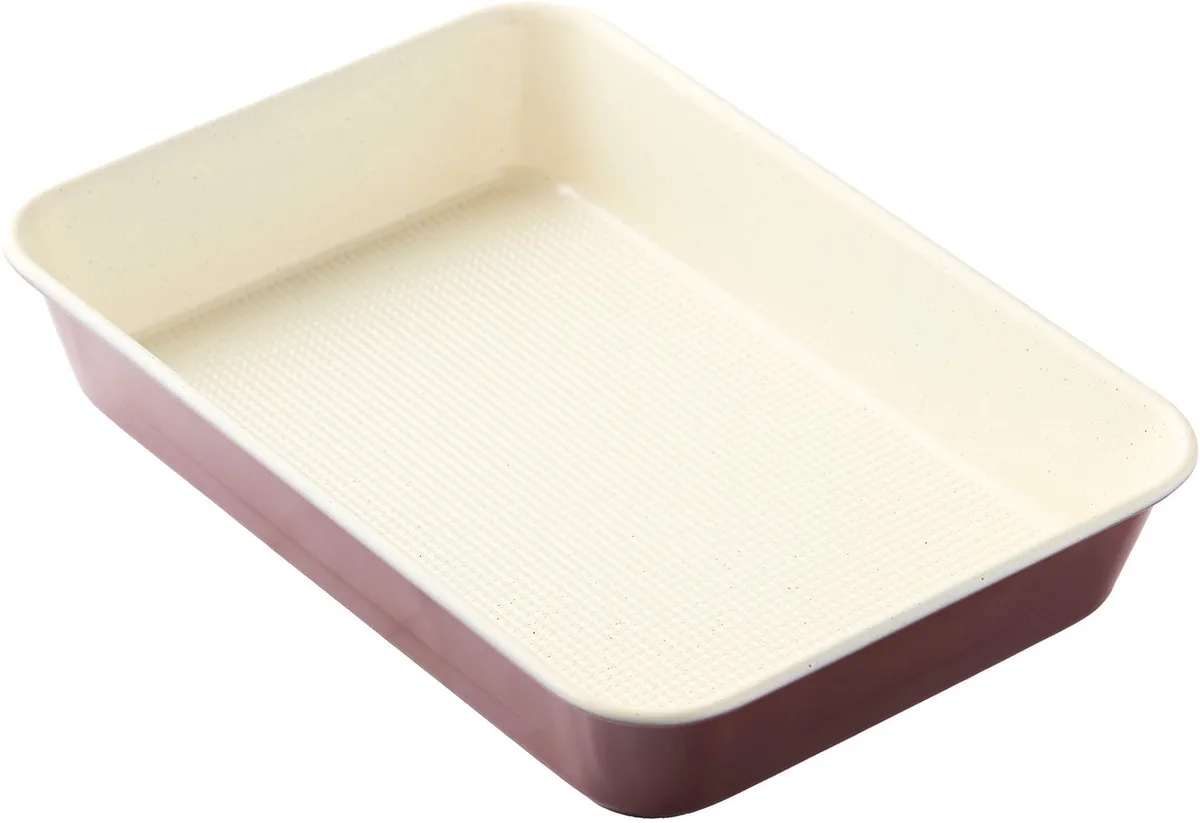 ovenschaal - Anti-aanbak carbonstaal - 2-kleurig - 40x28x8cm de Point-Virgule en Multicolore – photo produit