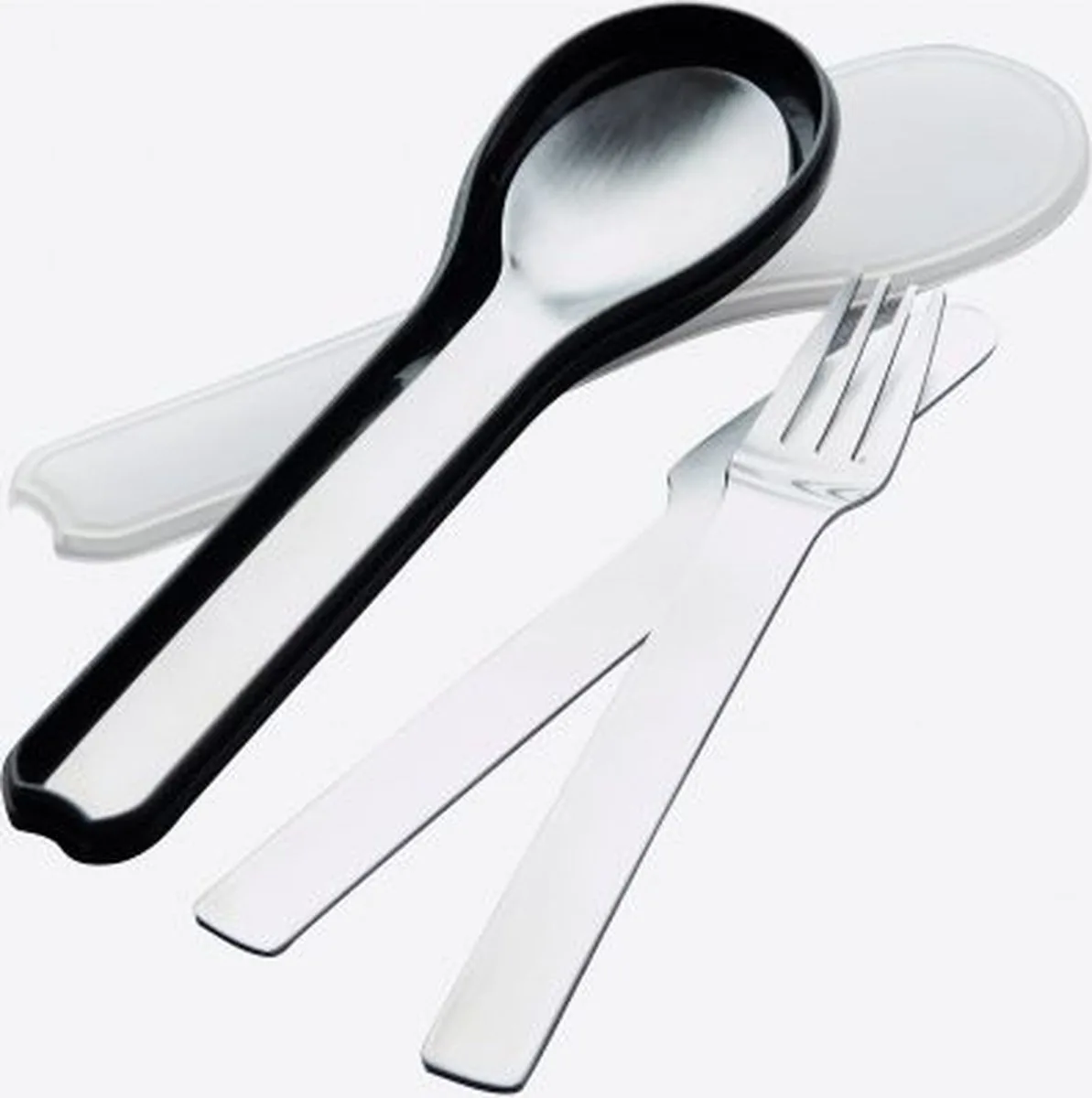 Point Virgule 3-delig bestek/lunchset uit met beschermdoosje van Point-Virgule in Rvs – productfoto