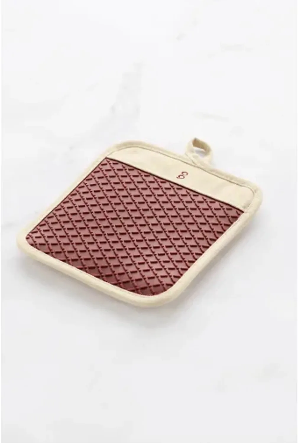 Silicone pannenlap Maroon/Warm van Point-Virgule in Beige – productfoto
