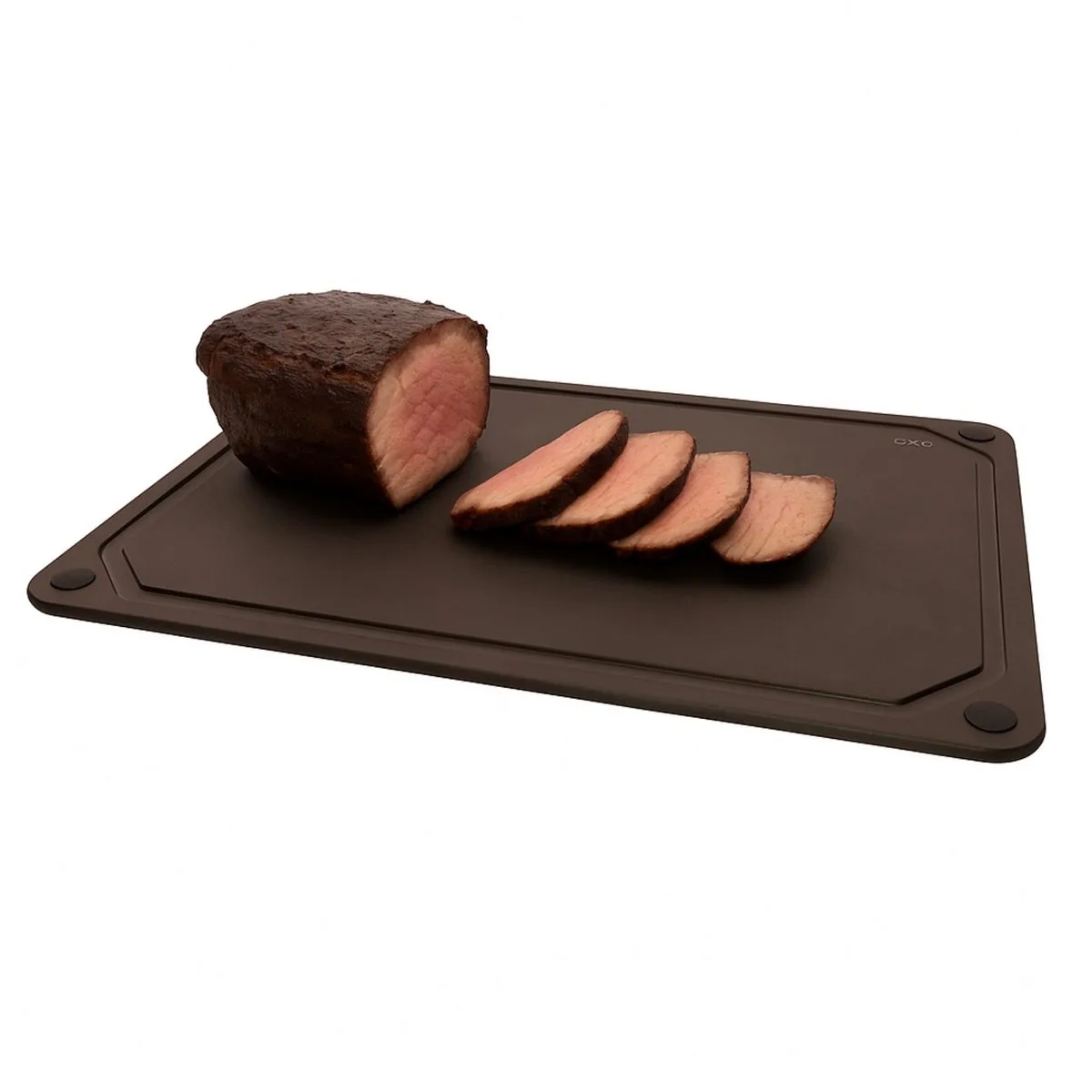 Snijplank - Met sapgeul - Houtvezel - 44x32.5x0.6cm van Point-Virgule in Zwart – productfoto
