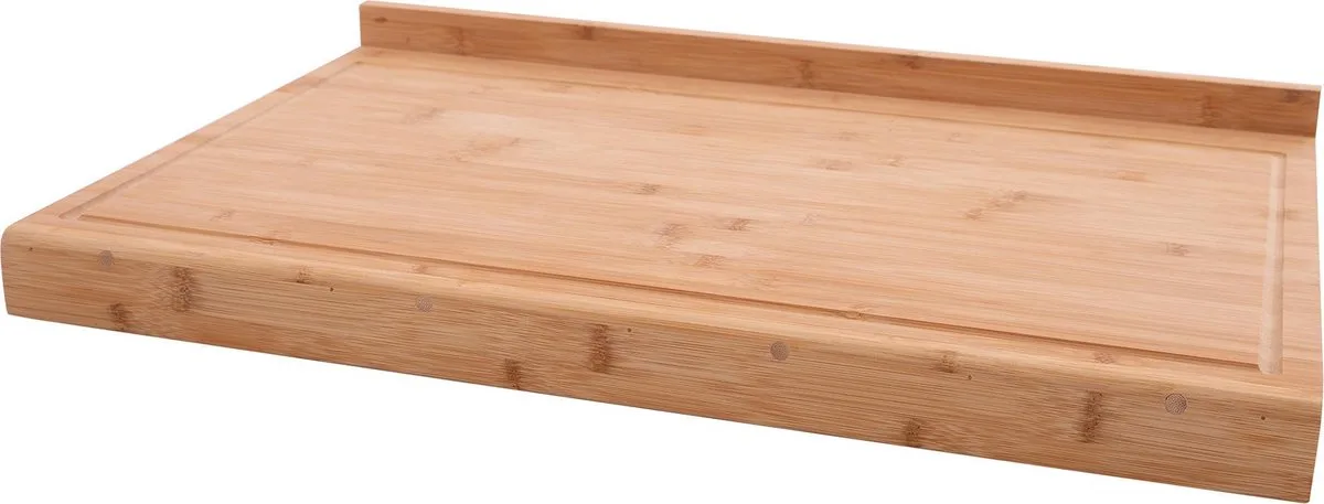 Snijplank - Met sapgeul - Opstaande rand - Bamboe – 40x31x7cm van Point-Virgule in Houtkleur – productfoto