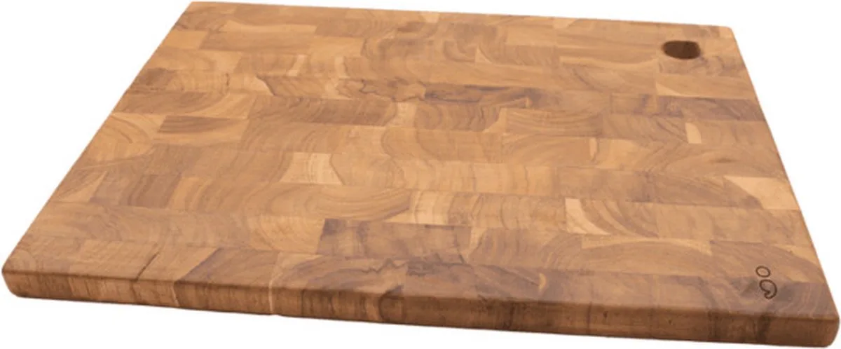 Snijplank teakhout - 40x30x2 cm van Point-Virgule in Bruin – productfoto