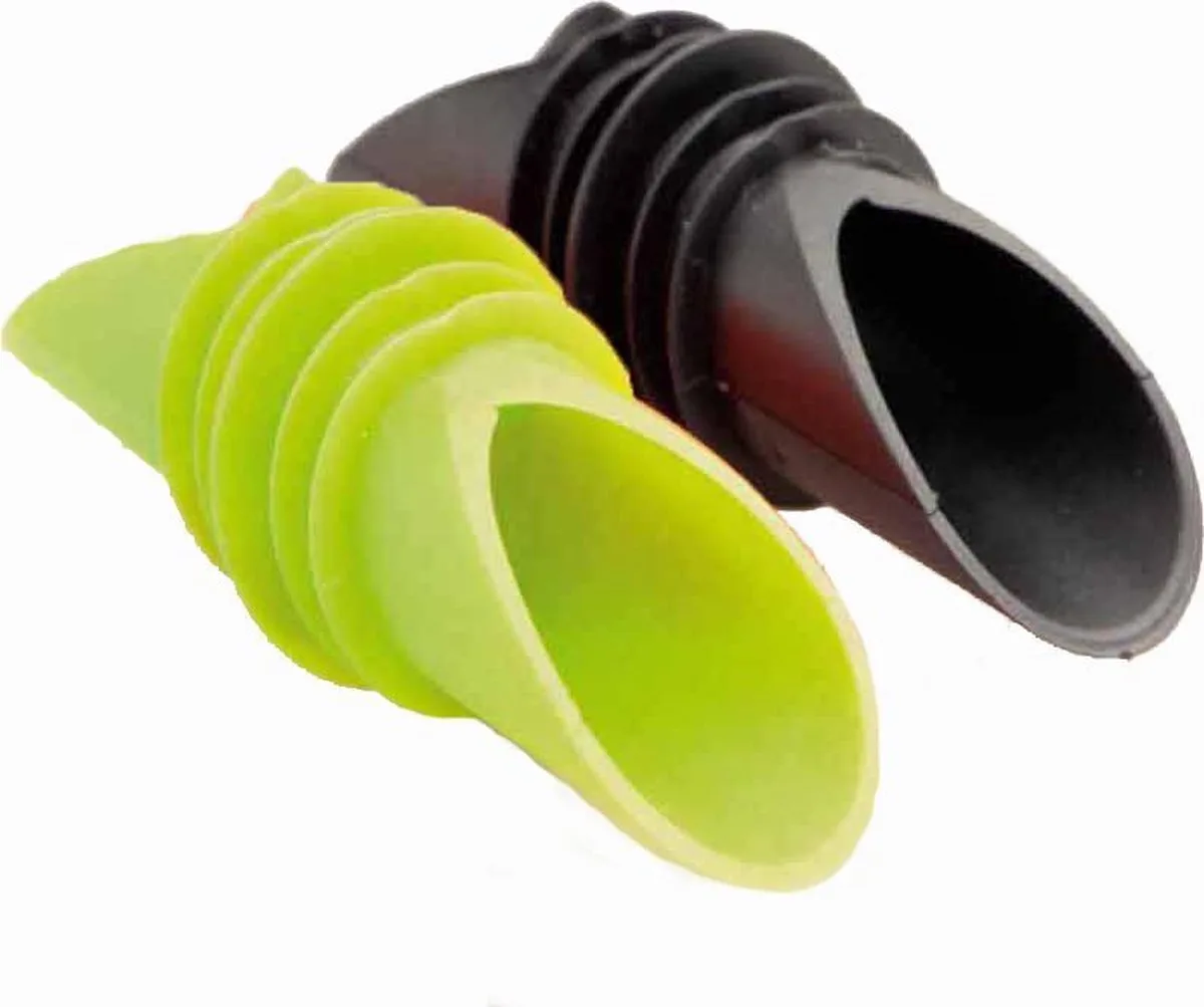 Wijnafsluiter - Schenktuit - Anti-Drup - Set van 2 Stuks by Point-Virgule in Green – product photo