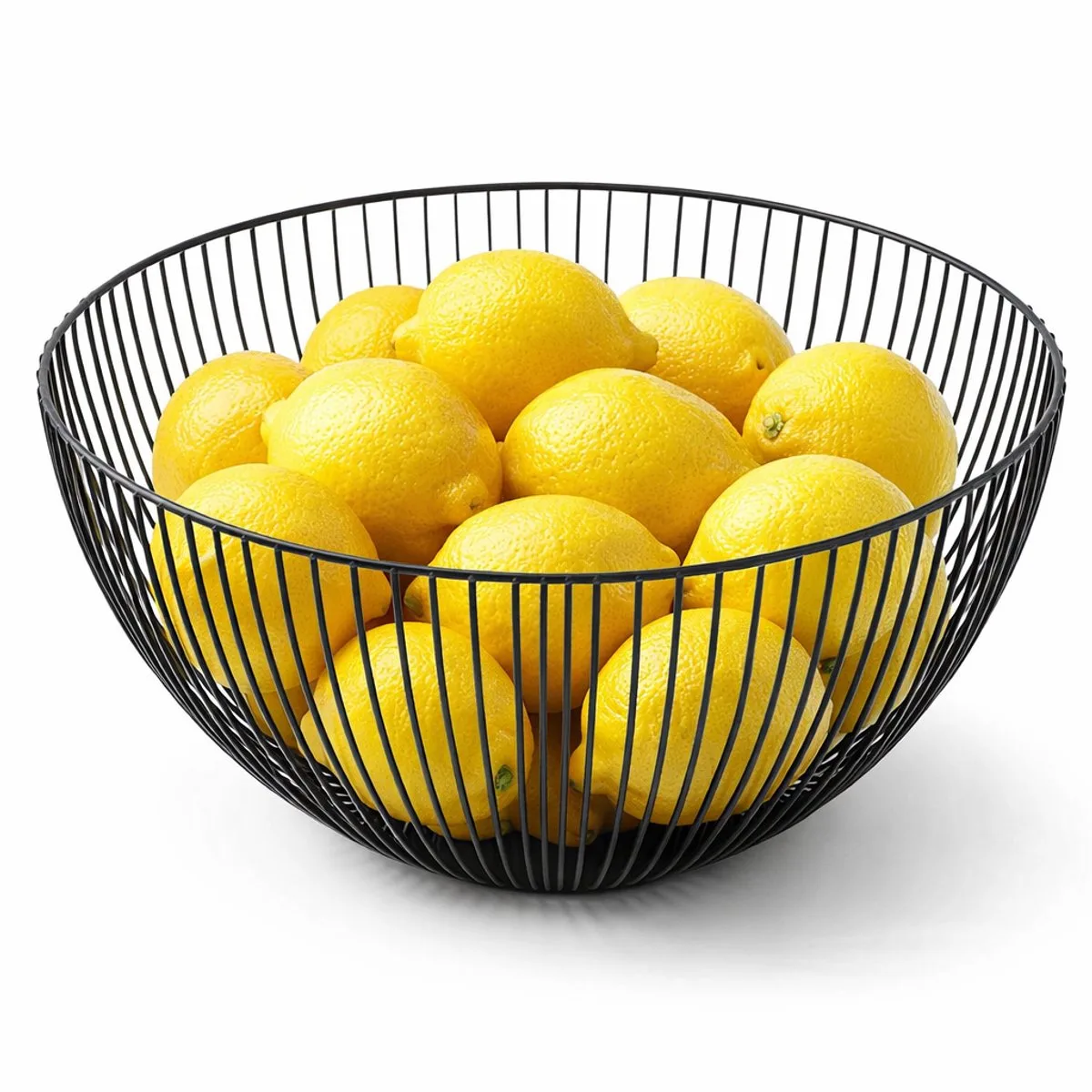 Wire - Fruitschaal - Fruitmand - Metaal - ø 25 cm H 14cm by Point-Virgule in Black – product photo