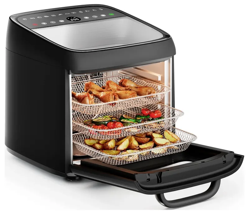 Airfryer Oven Vision 182494 - 12,6L capaciteit - 1800 W von Princess in Schwarz – Produktfoto 2 von 2