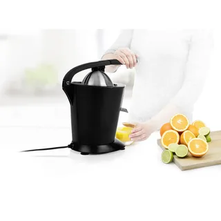 Black Steel Sinaasappelpers 201853 - Elektrische Citruspers - Fruitpers - RVS Perskegel - Instelbaar pulpfilter - 160 Watt von Princess in Schwarz – Produktfoto 2 von 3
