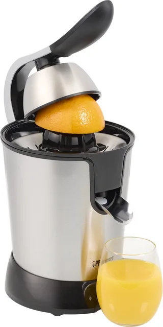 Citruspers 201873 - 2 perskegels - Extreem krachtige motor - 1000W - Elektrische citruspers - Perst alle soorten citrus vruchten von Princess in Silber – Produktfoto 1 von 2