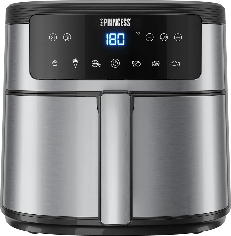 Digital Airfryer 182463 - Heteluchtfriteuse - 6 liter - 1500 W - RVS by Princess in Grey – product photo