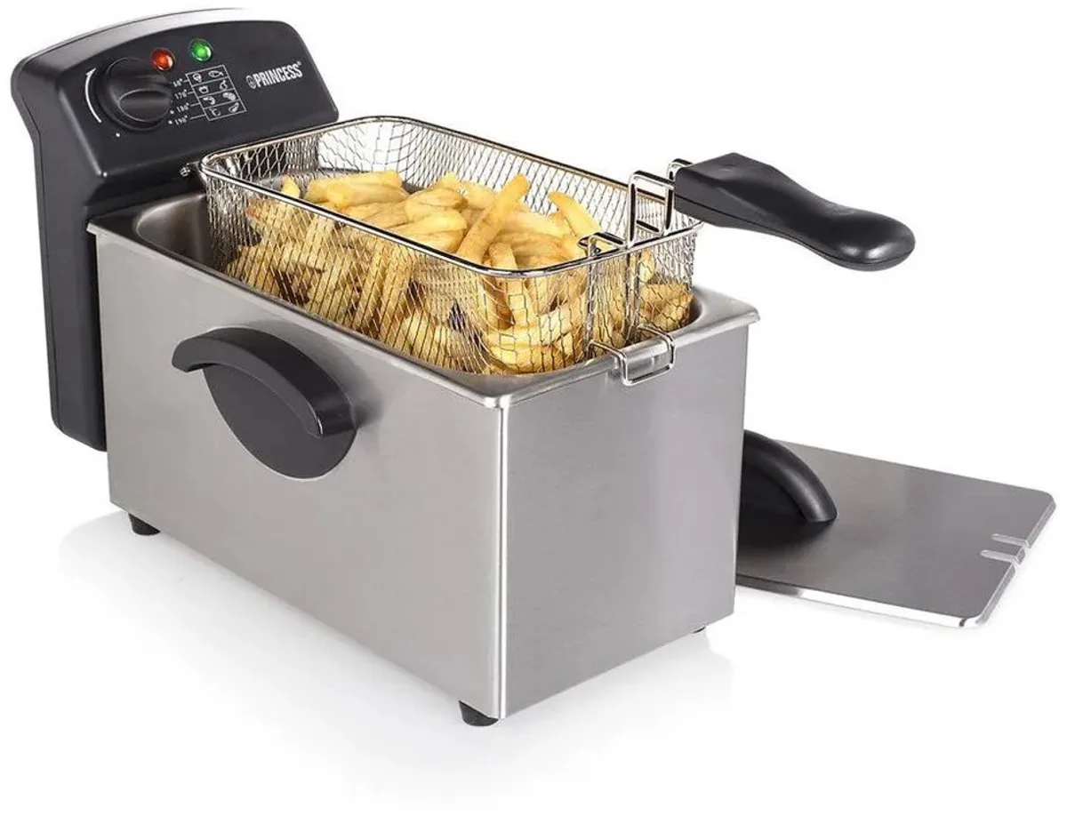 Friteuse Family Castel 3l 2000w de Princess en Argent – photo produit