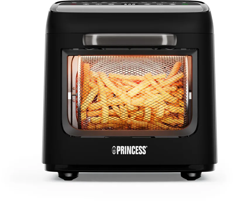 Heteluchtfriteuse - Airfryer Oven Vision - 182288 - 12,6L capaciteit - 1800W - 12 Bakprogramma's - PFAS-Vrij von Princess in Schwarz – Produktfoto