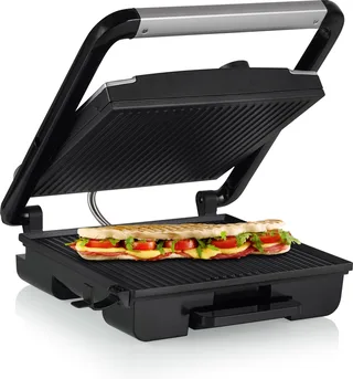 Panini Grill Pro 112425 – Contactgrill groot 30 x 27cm - Tosti apparaat - Grill apparaat - Zwevend bovendeksel – Regelbare thermostaat - 2000W by Princess in Rvs – product photo 1 of 2