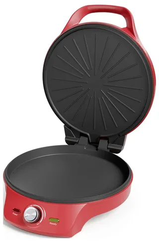 Pizza maker 115007 - Pizzaoven - Regelbare thermostaat tot 220C - Ø30cm - ook te gebruiken als tafelgrill - voor verse en diepvriespizza's van Princess in Rood – productfoto 3 van 3