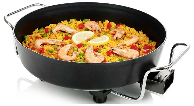 Princess 162367 XL Snackpan - Elektrische Hapjespan – Met deksel - Regelbare thermostaat - 1800W - Krachtig dubbel verwarmingselement - Groot - 5.4 Liter - 1.5 meter snoer by Princess in Black – product photo 2 of 2
