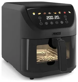 Princess 182476 8L SlimFry Airfryer - 8 L capaciteit - 2000 W - Touchscreen - 8 voorgeprogammeerde instellingen by Princess in Black – product photo 2 of 2