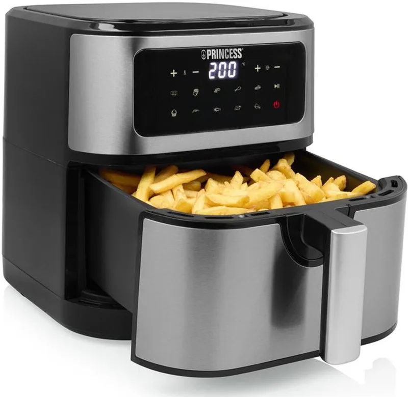 Princess 183043 Heteluchtfriteuse – 7 Liter – 1800W – 10 Programma’s – Digitale Touchbediening – BPA‑vrij by Princess in Black – product photo