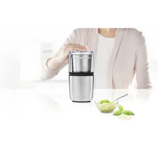 Princess 221040 Multi Hakmolen – Food chopper - Roestvrij Staal - 300ml - 200W - 2 afneembare bekers met 2 messensets - nat en droog gebruik von Princess in Princess 221040 Multichopper & G – Produktfoto 2 von 3