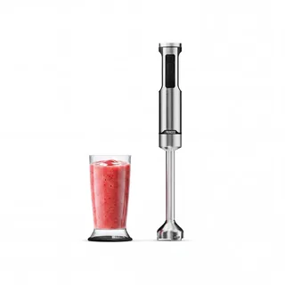 Princess 221233 Staafmixer Prof XXL - Roestvrijstalen staaf - 1500 Watt - Extreem krachtige en sterke staafmixer - XXL - 4-bladig roestvrijstalen messen - 5 snelheden - incl maatbeker fra Princess i Sølv – produktbillede 1 af 2