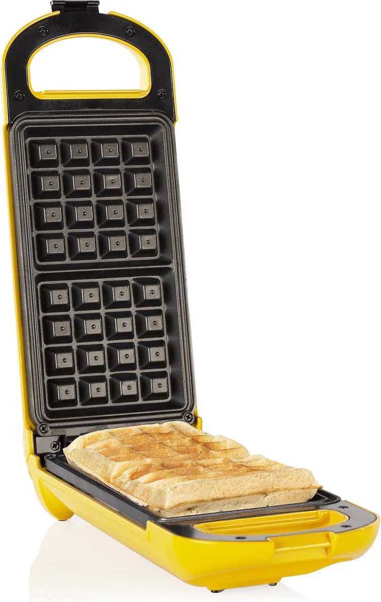Wafelijzer - 132406 Waffle Maker Flip – 2 wafels – Roteerfunctie - Wafelijzer - Anti aanbaklaag - Belgische wafels van Princess in Geel – productfoto