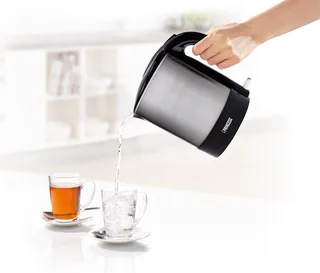 Waterkoker 236039 – 360⁰ draaibaar - 1,7 Liter - 2200W - RVS von Princess in Schwarz – Produktfoto 1 von 2