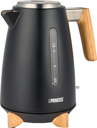 Waterkoker Pure 236061 - 1.7 liter - 3000W - 360° draaibaar - RVS de Princess en Noir – photo produit 1 sur 2