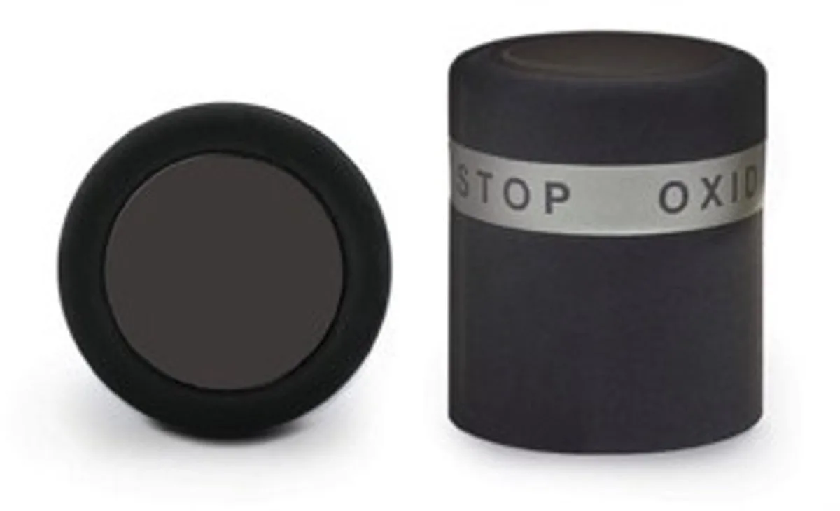 AntiOx wijnstopper Tech Blister van Pulltex in Zwart – productfoto