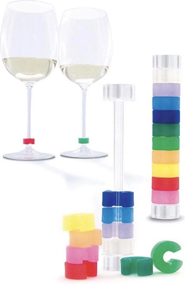 Wijnglas herkenner "Identity" de Pulltex en Regenboog – photo produit