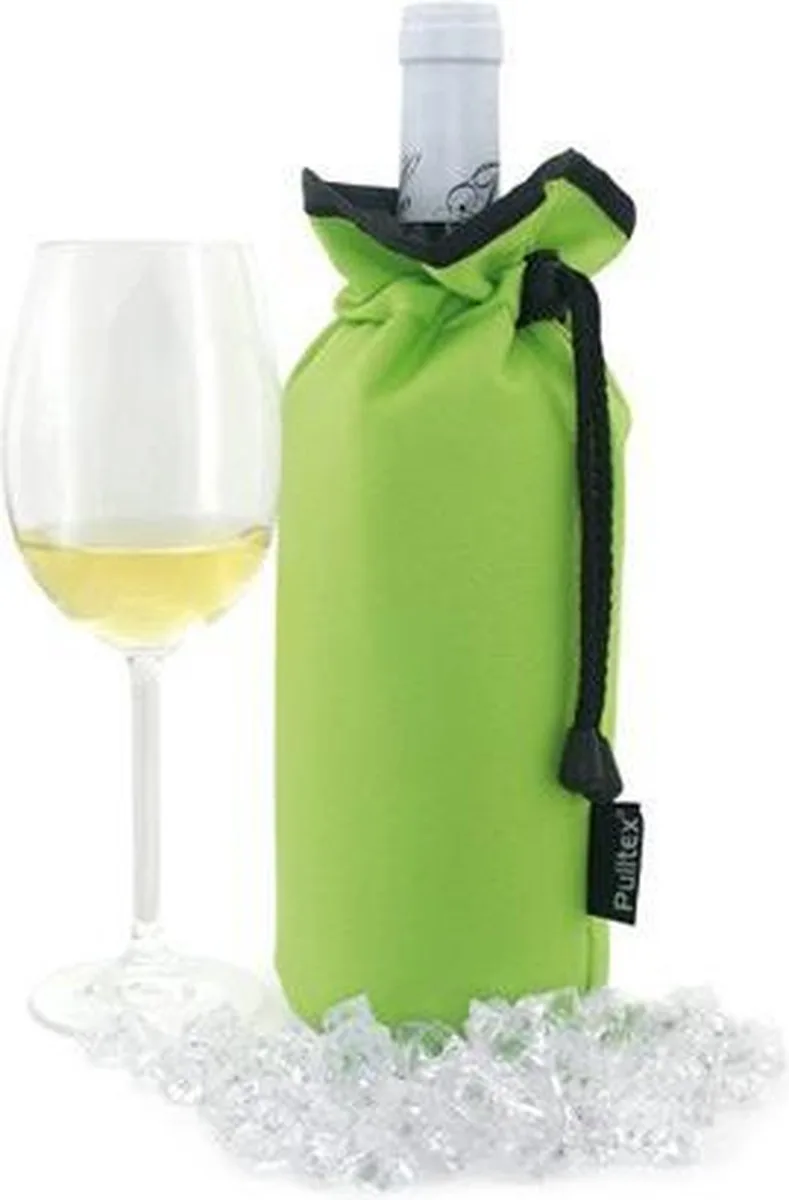 WINE COOLER BAG LIME van Pulltex in Limegroen – productfoto