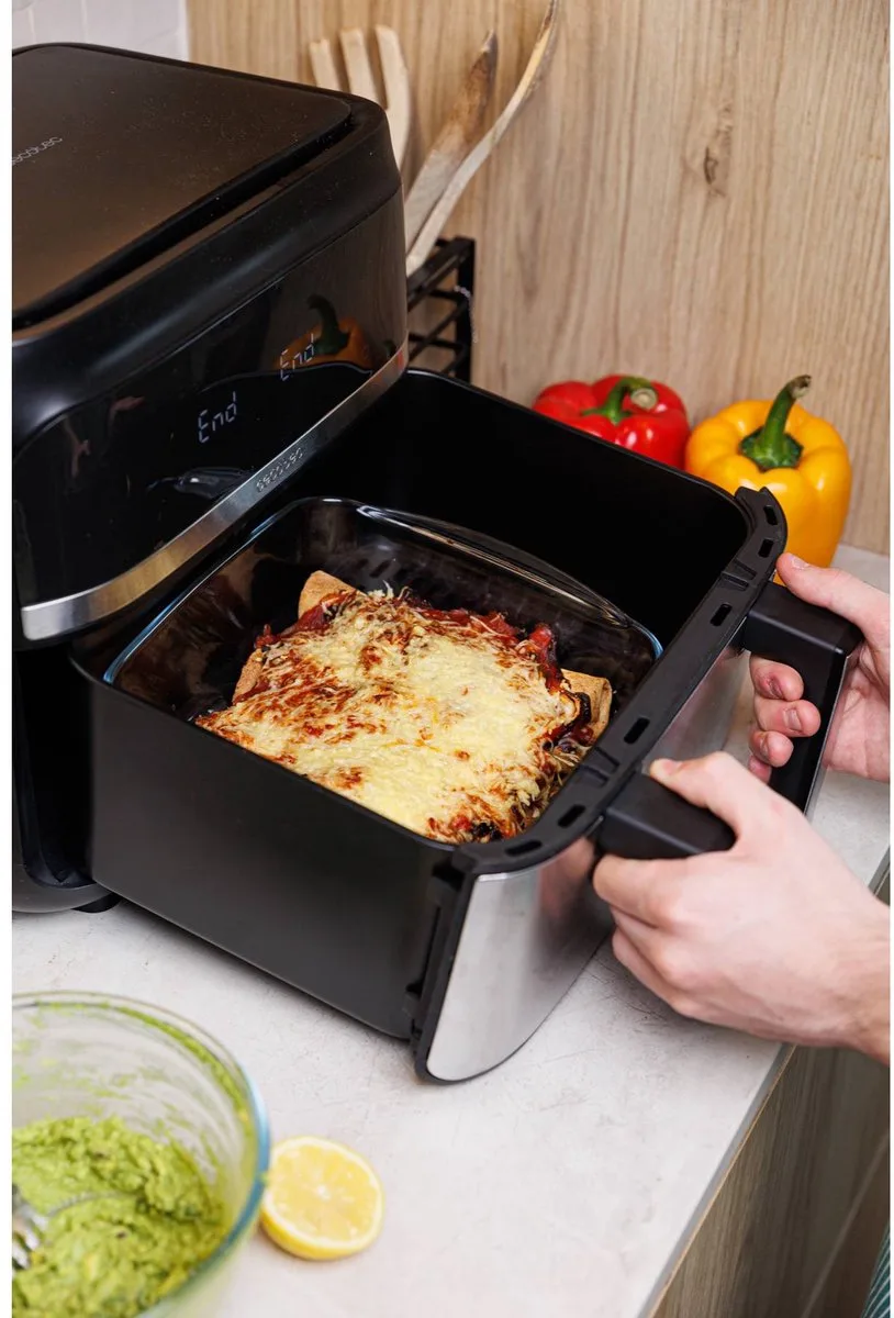 airfryer ovenschaal 2,2L vierkant glas 25x22x7cm by Pyrex in Transparent – product photo