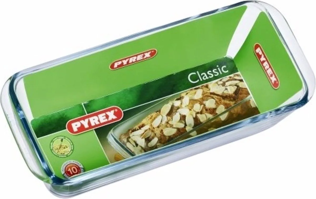 Bake & Enjoy Cakevorm - 28x11x8cm van Pyrex in Transparant – productfoto