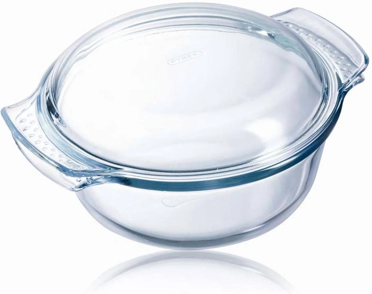 Classic Easy Grip Ovenschaal 3,5 l + 1,4 l - 32 x 27 x 14 cm van Pyrex in Transparant – productfoto