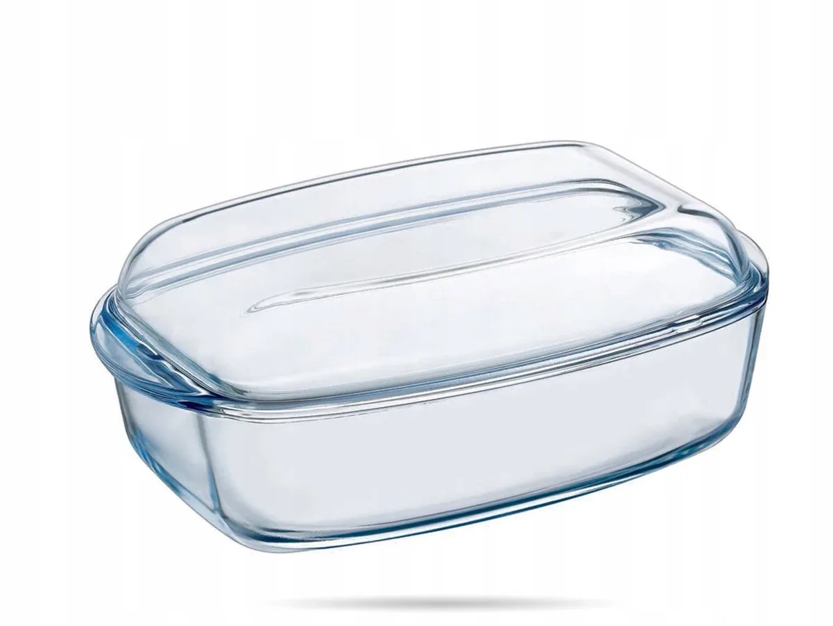 Glazen Ovenschaal met Deksel 4,5L - 33x20cm van Pyrex in Transparant – productfoto