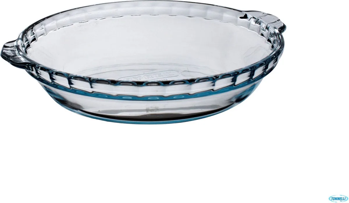 Iconic's Taartvorm met Grepen Ø 21 cm - Transparant - Borosilicaatglas fra Pyrex i Flerfarvet – produktbillede