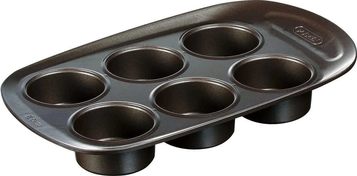 Muffinvorm voor 6 Muffins van Pyrex in Bruin – productfoto