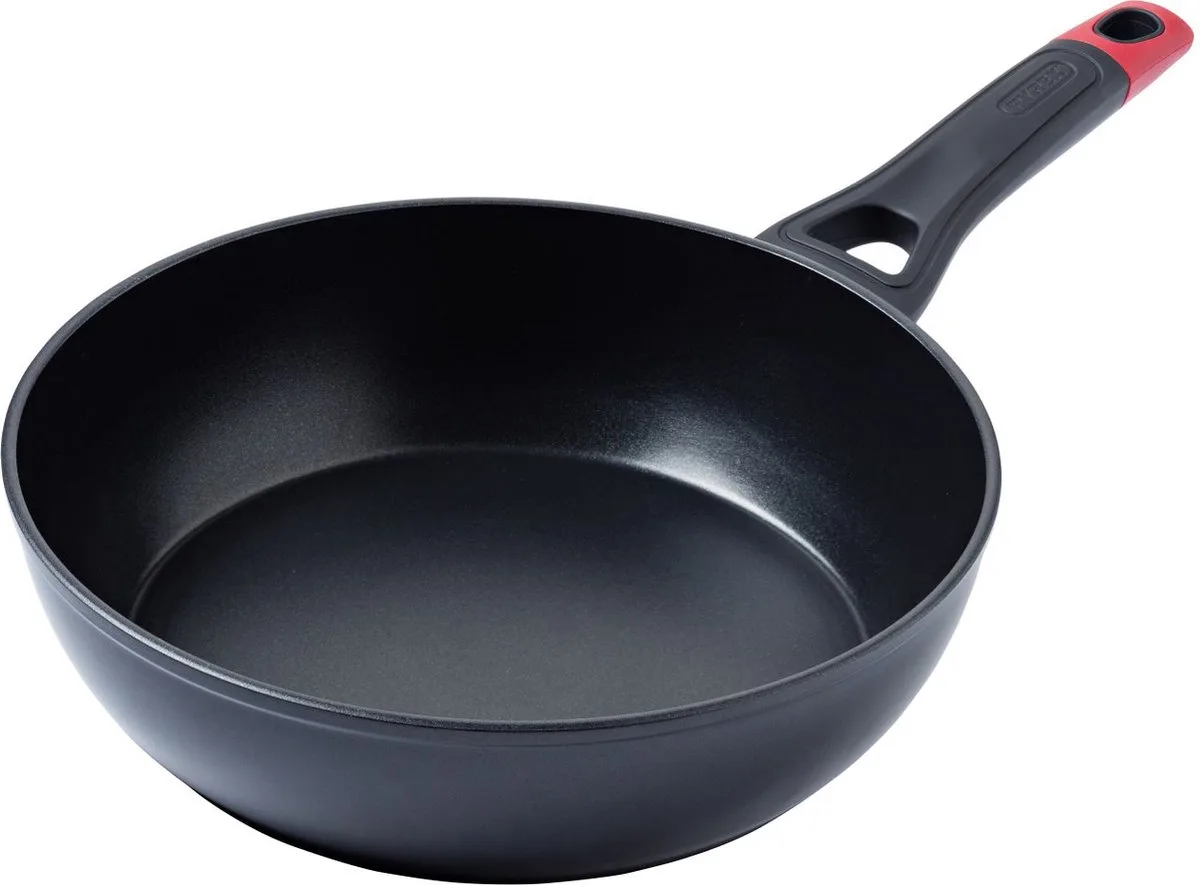 Optima Koekenpan Ø 28 cm - Rood - Aluminium de Pyrex en Noir – photo produit